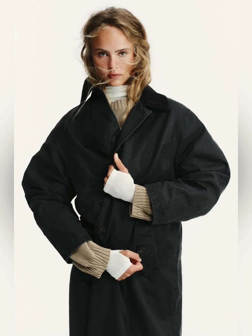 Zara long trench